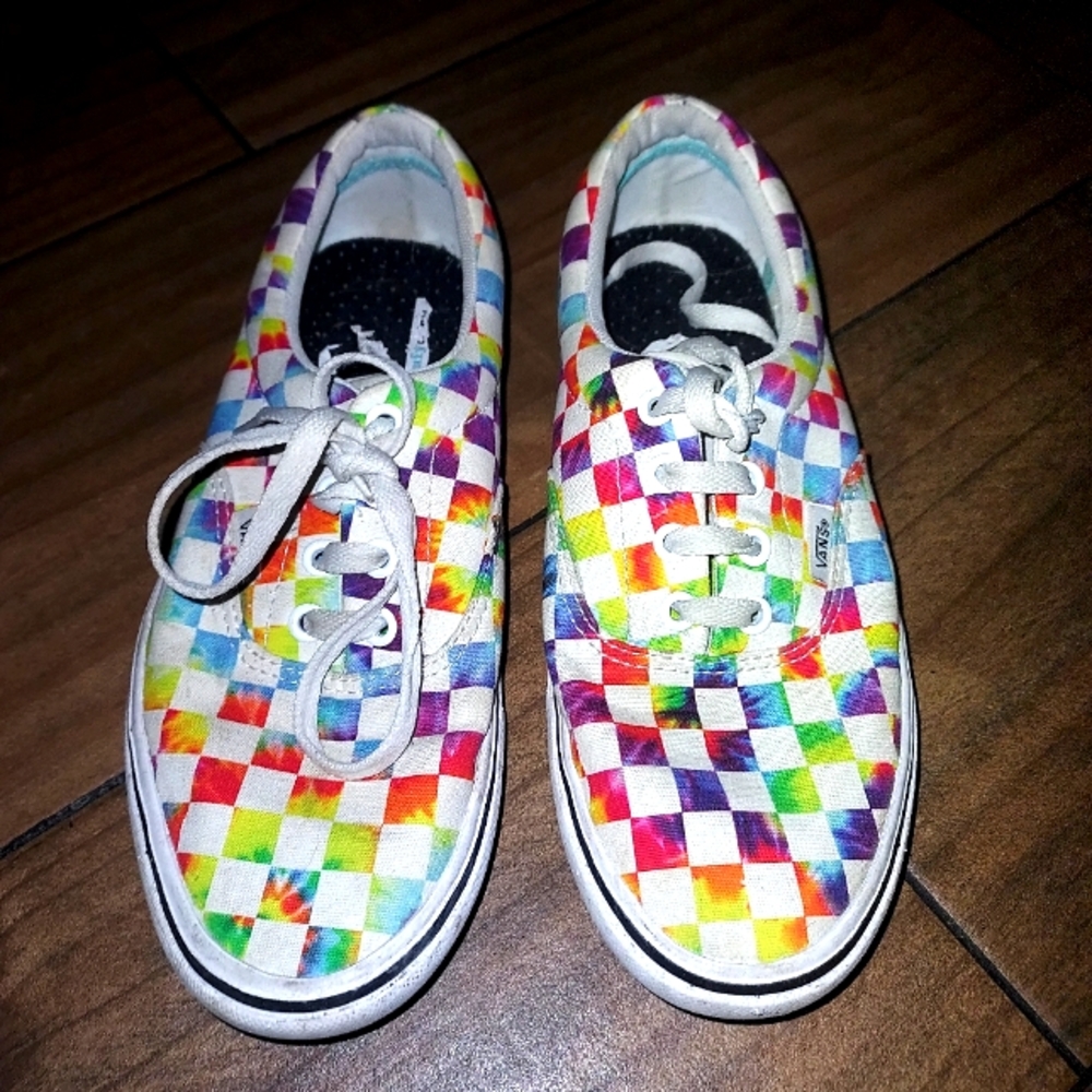 Vans ComfyCush “Tie-Dye Checker” Shoes